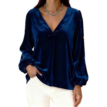 Damen Viskosebluse Ballonärmel Norvielle
