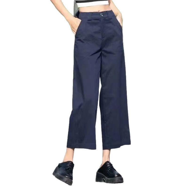 Damen Weite Hose Hochtaillierter Bund Norvielle