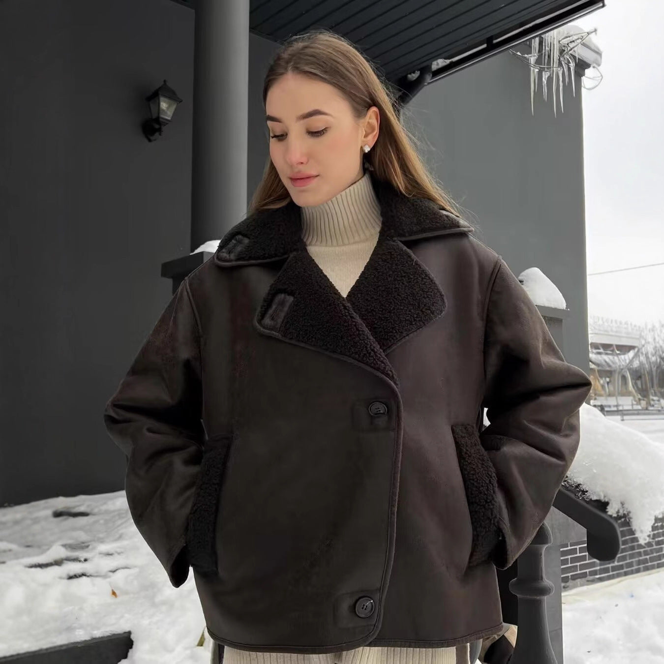 Damen Fleecejacke Kuscheliges Innenfutter Norvielle