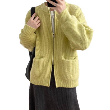 Damen Sweatjacke Norvielle Damenjacke Baumwolle Trendfarben