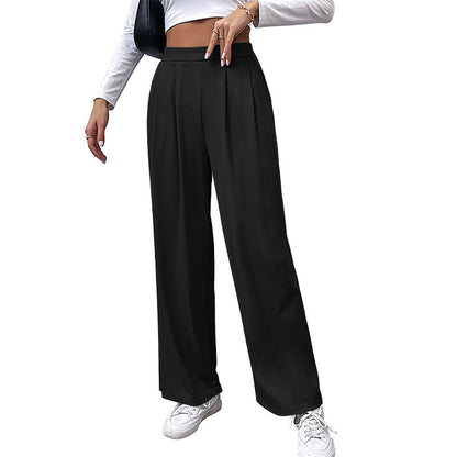Damen Palazzo-Hose Hochtaillen Falten Norvielle