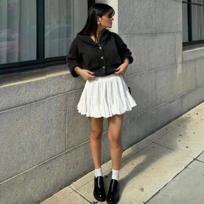 Damen Strickcardigan Lässig Knopfverschluss Norvielle