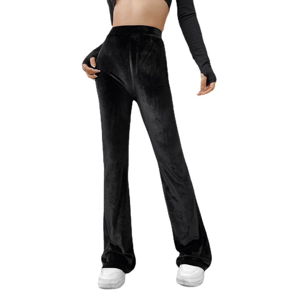 Damen Samthose Flared Norvielle