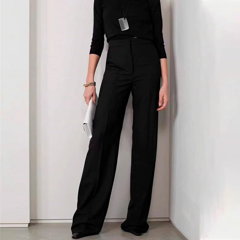 Damen Palazzo-Hose Norvielle Elegantes Design Hochgeschnitten