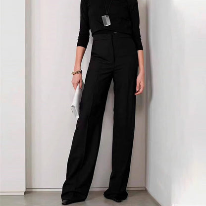 Damen Palazzo-Hose Norvielle Elegantes Design Hochgeschnitten