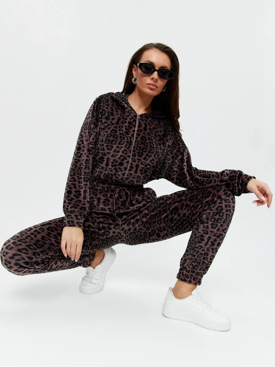 Damen Fleece-Jumpsuit Elastischer Bund Norvielle