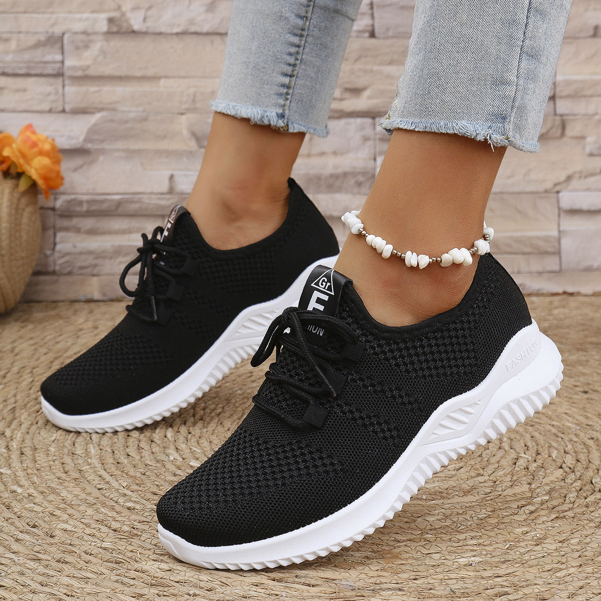 Damen Sneaker Atmungsaktives Mesh Modernes Design