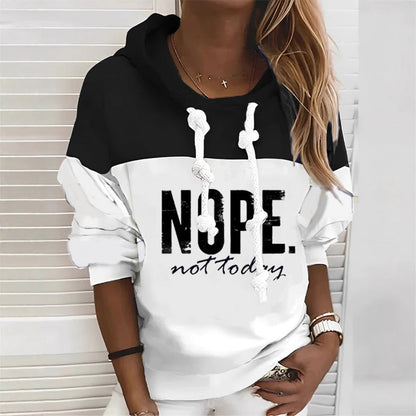 Damen Kapuzenpullover Lässig Mit Schriftzug Norvielle