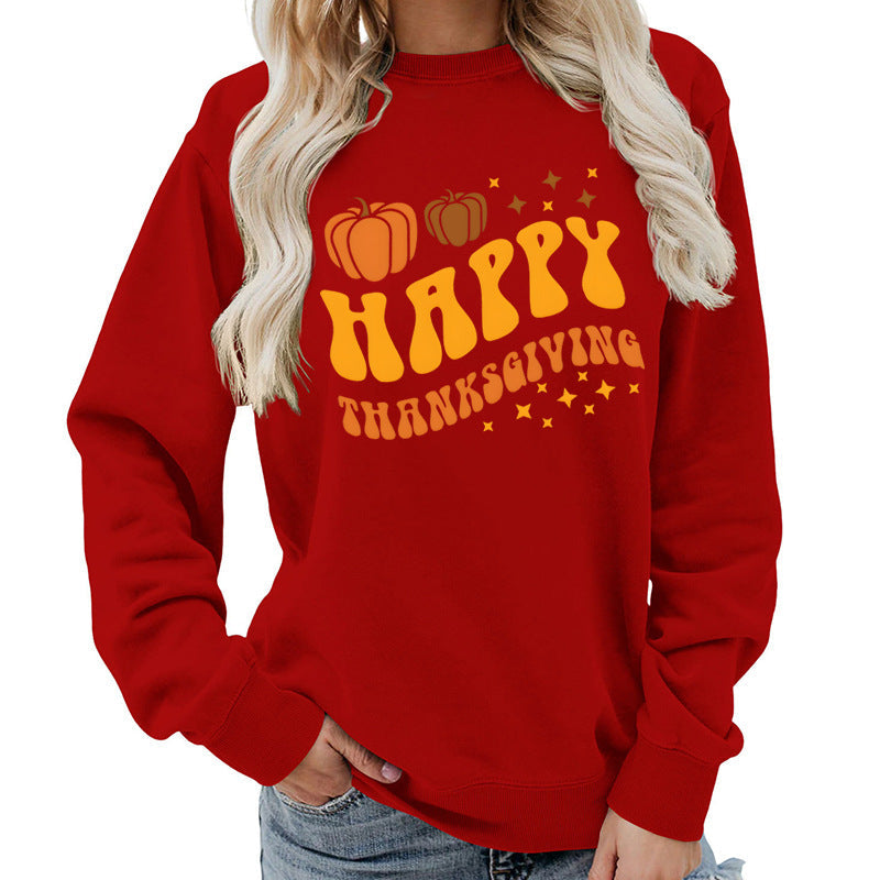 Damen Pullover Weihnachtliches Kürbismotiv Gemütlich Norvielle