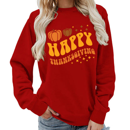 Damen Pullover Weihnachtliches Kürbismotiv Gemütlich Norvielle