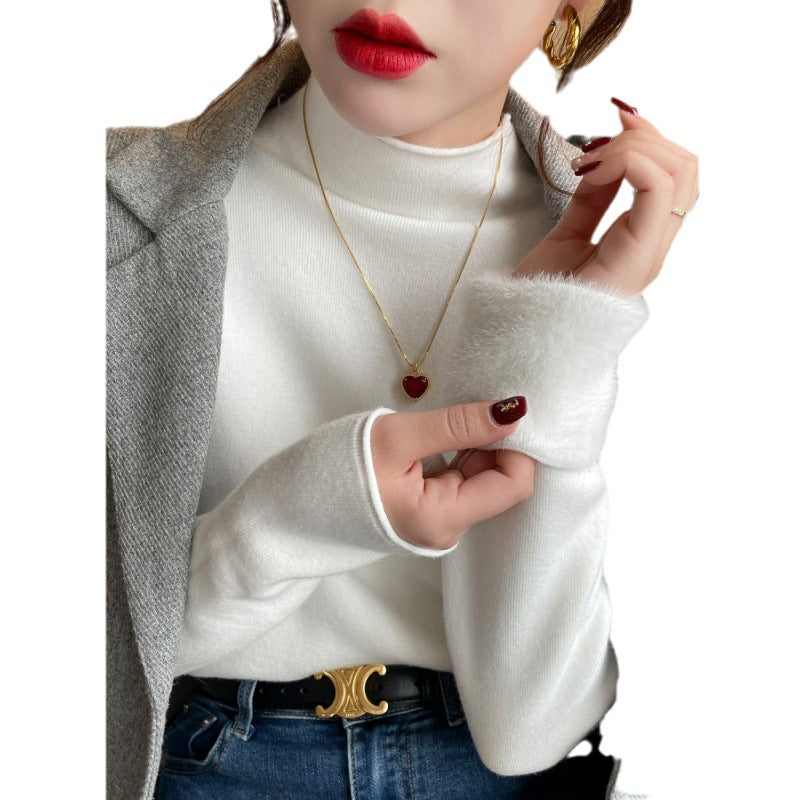 Damen Rollkragenpullover Weich Norvielle