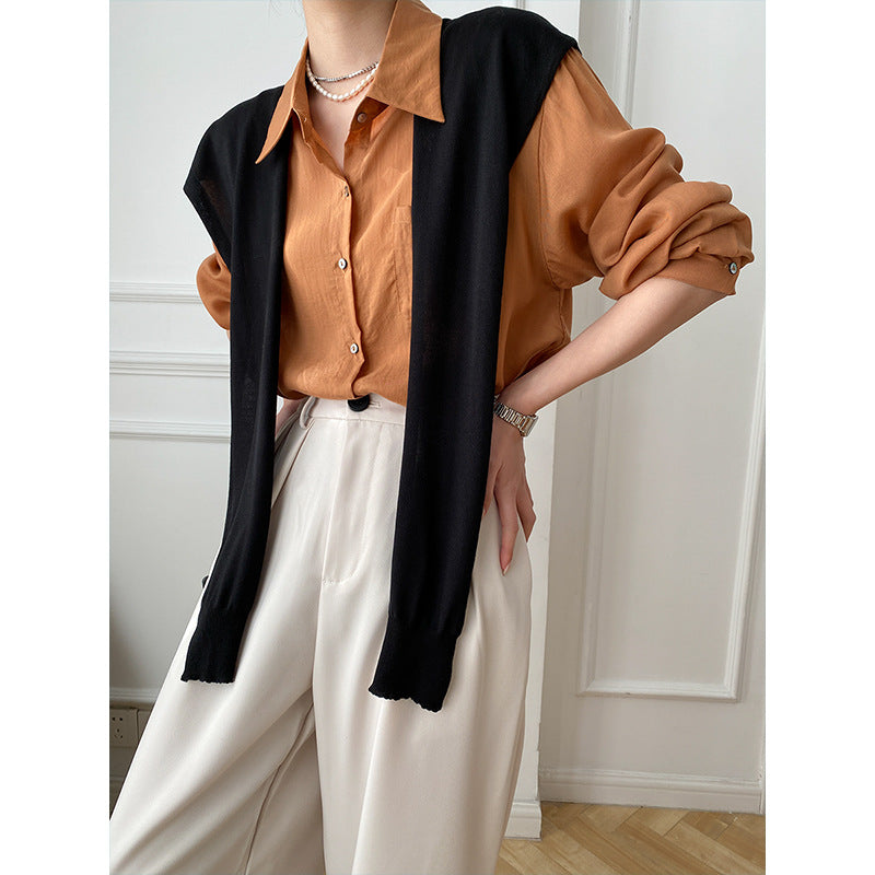 Damen Bluse Gestreift Pulloverausschnitt Elegante Norvielle