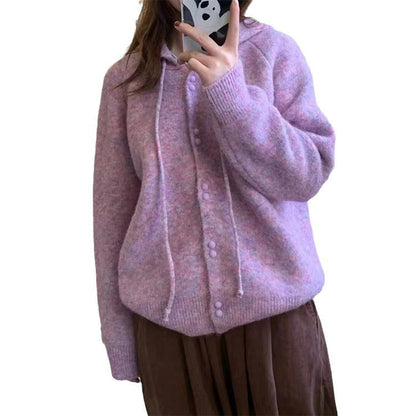 Damen Strickpullover Lässig Knopfdetail Norvielle