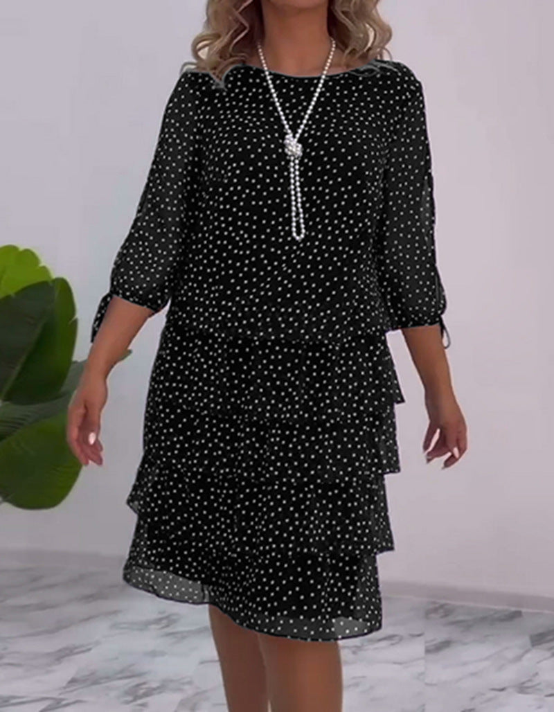 Damen Hemdblusenkleid Volant-Design Norvielle