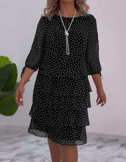 Damen Hemdblusenkleid Volant-Design Norvielle