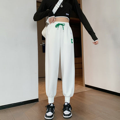 Damen Sportliches Loungewear-Set Cropped Oberteil Sweatpants Norvielle - Norvielle