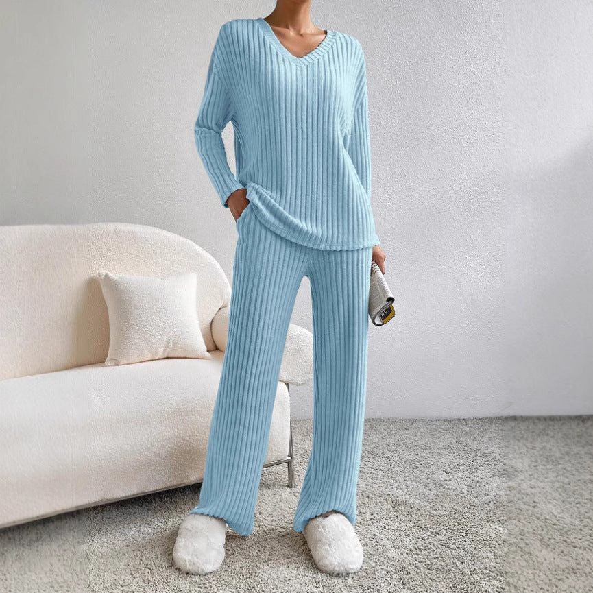 Damen Loungewear-Set Rippenstruktur Norvielle