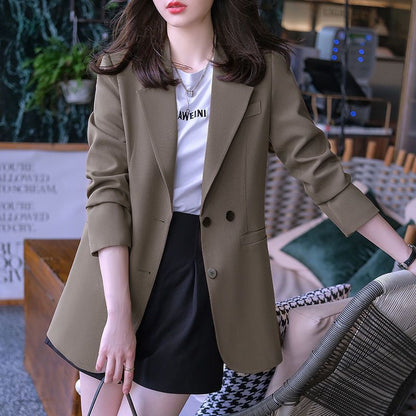 Damen Blazer Klassischer Schnitt Doppelknopfleiste Norvielle