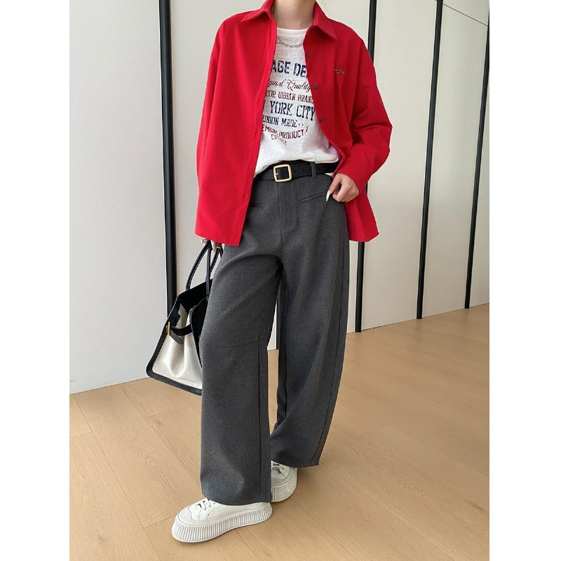 Damen Überhemdjacke Lässig Mit Taschen Norvielle