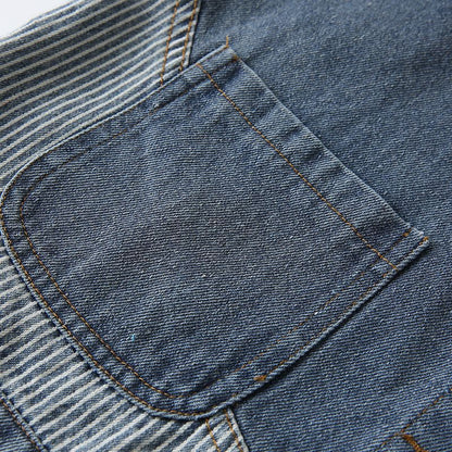 Damen Jeansjacke Strukturiertem Kragen