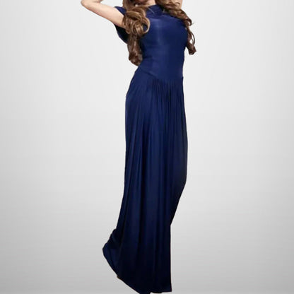 Damen Wickelmaxikleid Elegantes Design mit Raffi-Drapierung Norvielle