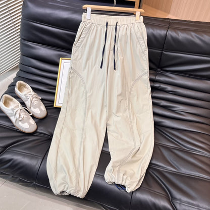 Damen Leichte Laufhose Elastischer Bund Praktische Taschen Schwarz - Norvielle