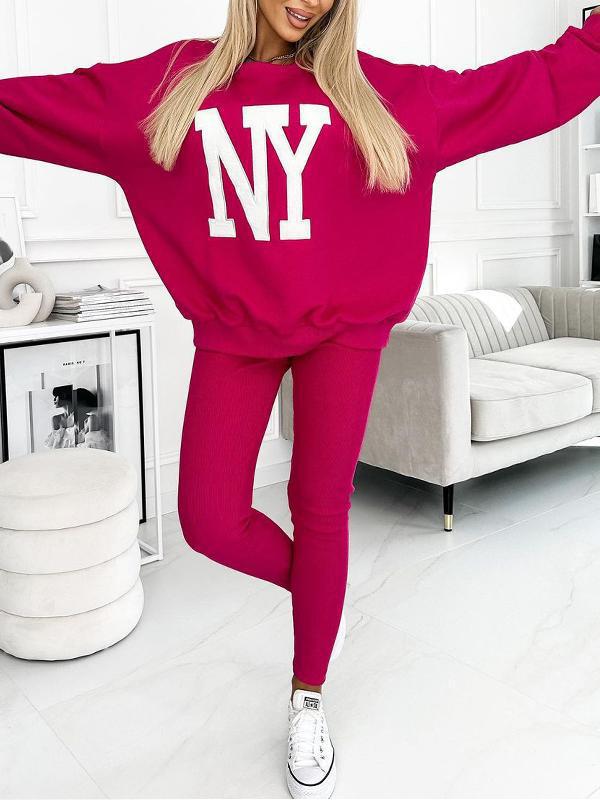 Damen Oversized Pullover Floralmuster Norvielle