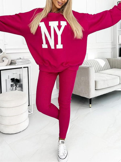 Damen Oversized Pullover Floralmuster Norvielle