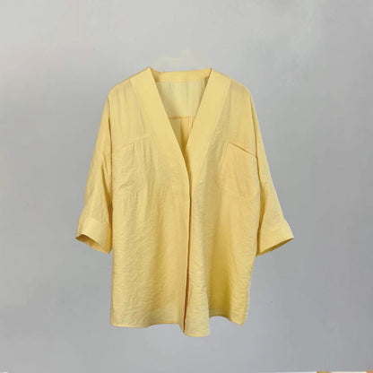 Damen Offen Geschnittene Bluse Elegant Norvielle