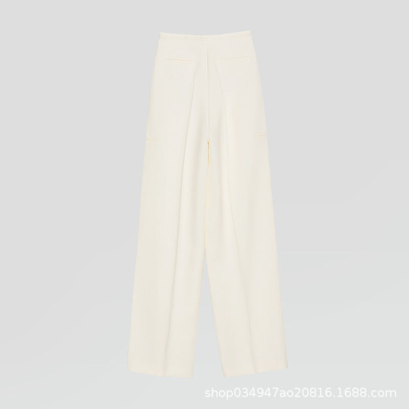 Damen Weite Hose Klassische Falten Norvielle