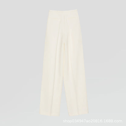 Damen Weite Hose Klassische Falten Norvielle