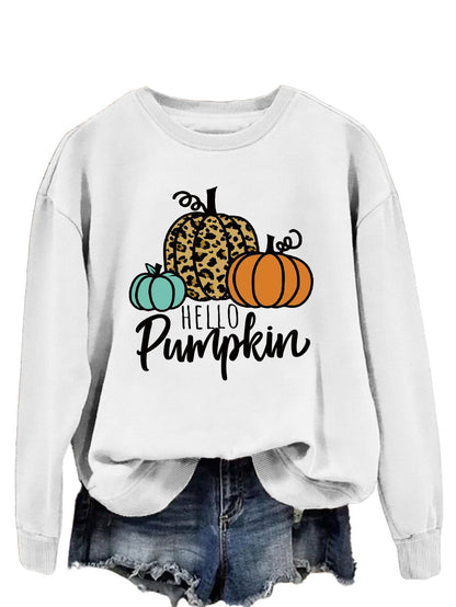 Damen Sweatshirt Herbstmotiv Lässiger Schnitt Norvielle