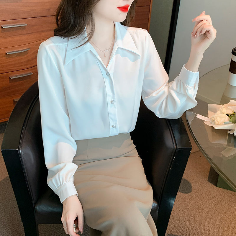 Damen Bluse Elegantes Design Klassisch Weiß
