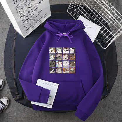 Damen Sweatshirt Tier-Motiv Norvielle