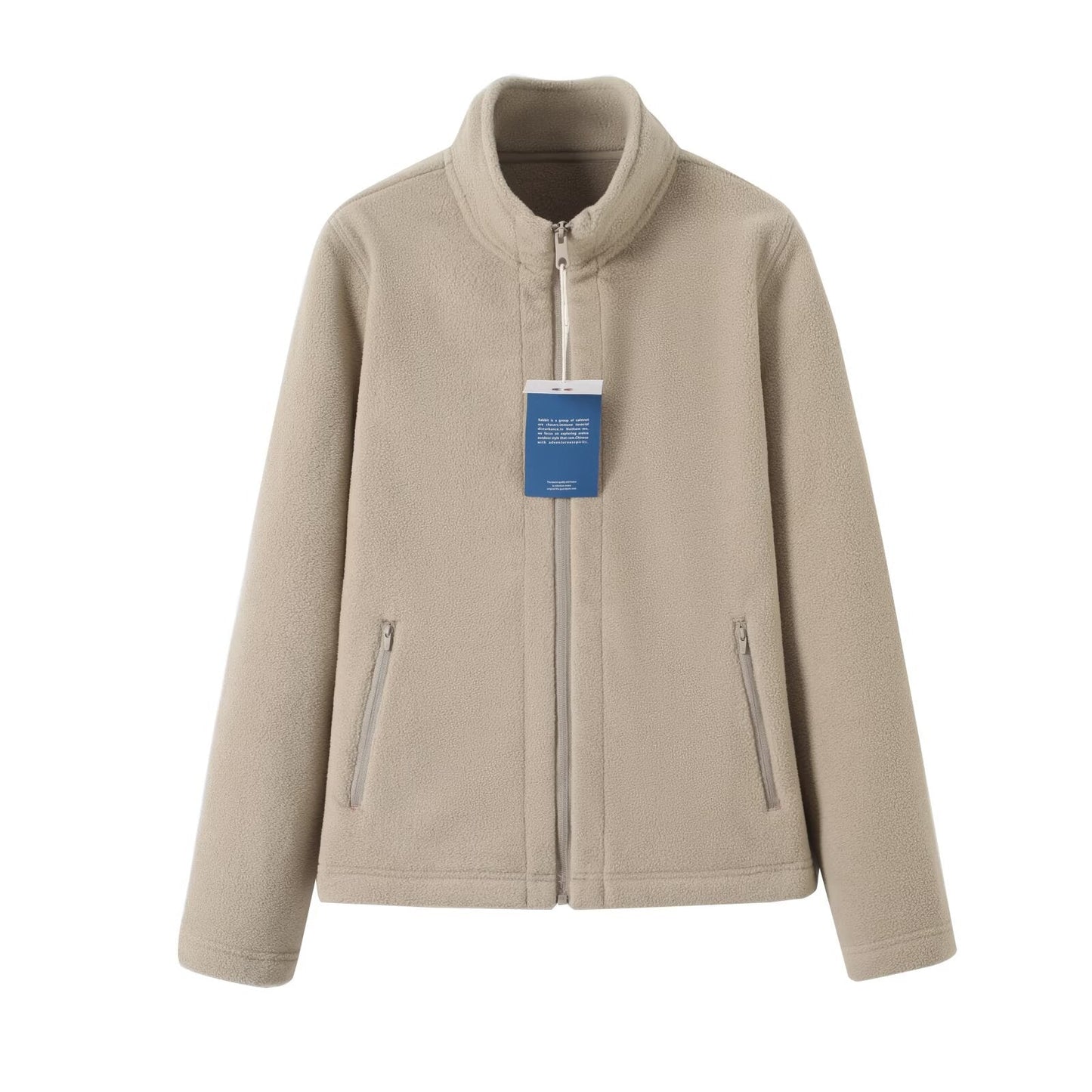 Damen Fleecejacke Hochkragen Reißverschlusstaschen Norvielle
