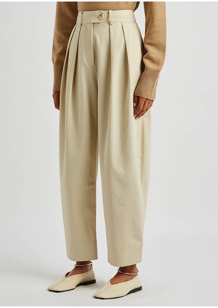 Damen Hochbundhose Weit Norvielle Elegante