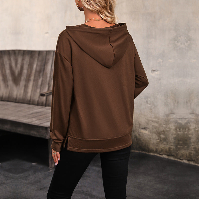 Damen Hoodie Lässig Kängurutasche Verstellbar Norvielle