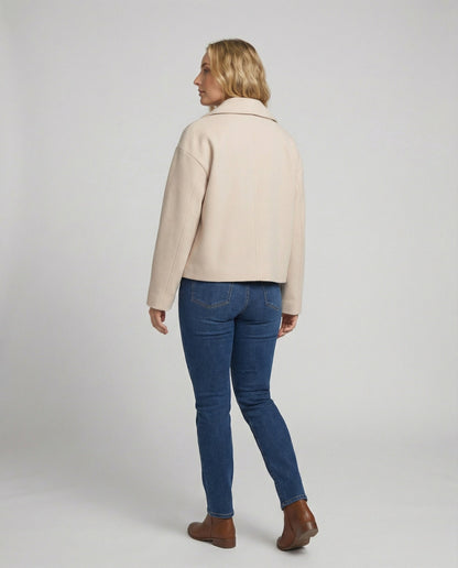 Damen Kurzjacke Doppelreiher