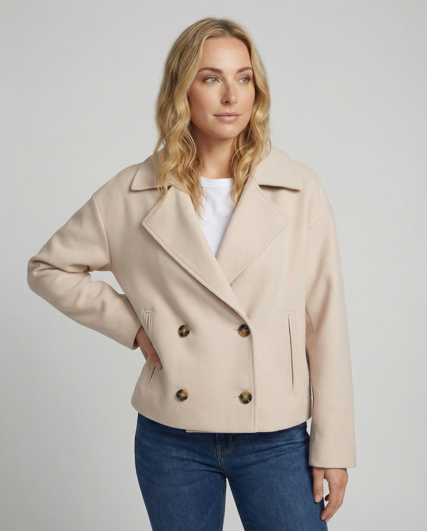 Damen Kurzjacke Doppelreiher - Norvielle