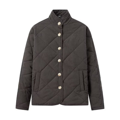 Damen Steppjacke Stehkragen Taschen Norvielle