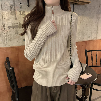 Damen Sweatshirt Stehkragen Norvielle