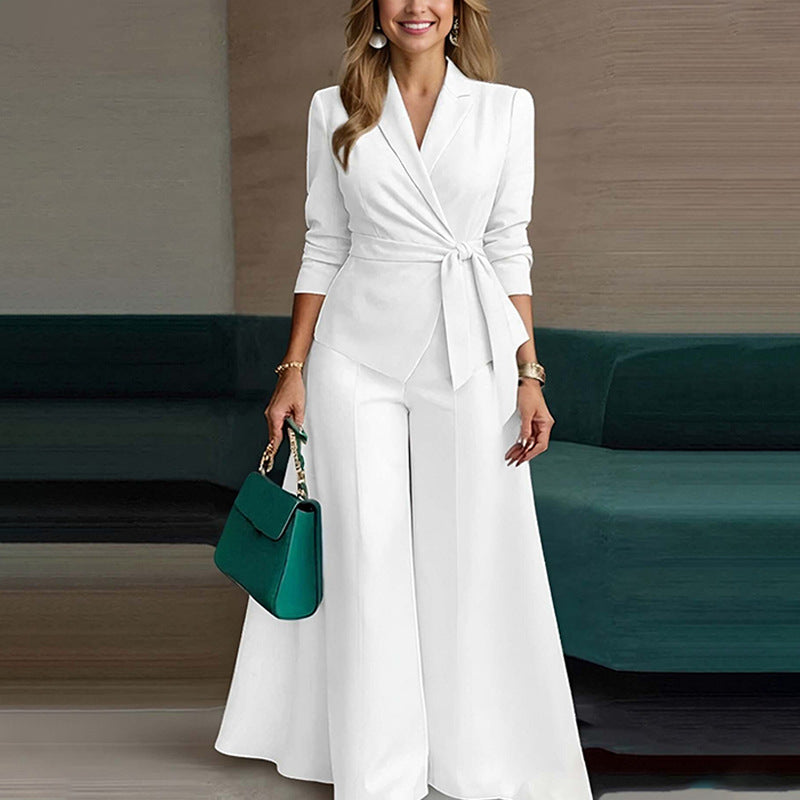 Damen Jumpsuit Tailliert Verknotet Norvielle