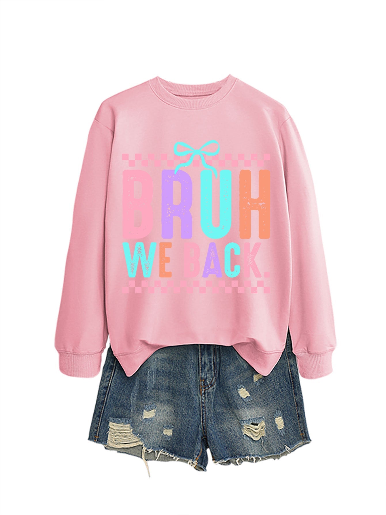 Damen Sweatshirt Bequem Fröhlicher Druck Norvielle