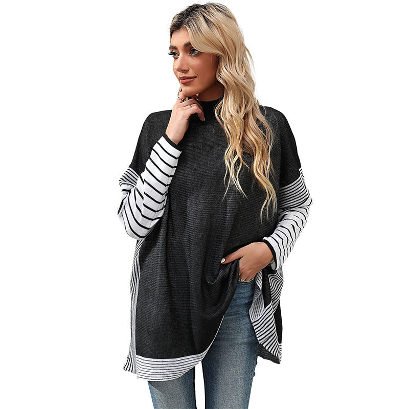 Damen Strickpullover Lässiges Streifenmuster Bequem