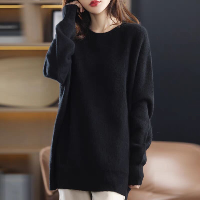 Damen Kuschelpullover Weiches Material Lässiger Schnitt Beige