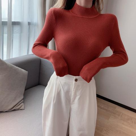 Damen Rollkragenpullover Rippstrick Norvielle