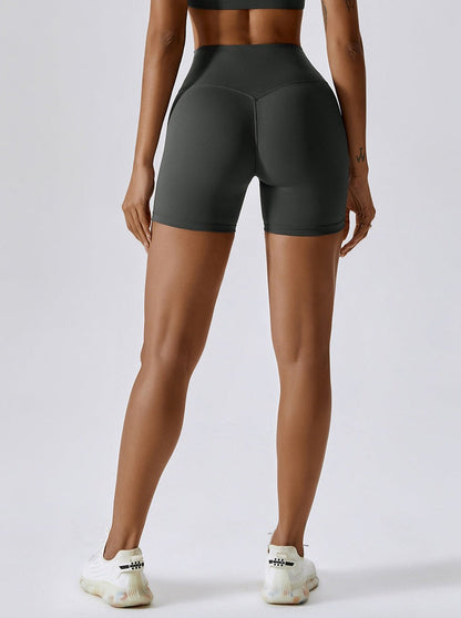 Liya Damen High-Waist Sport-Shorts Nahtlos