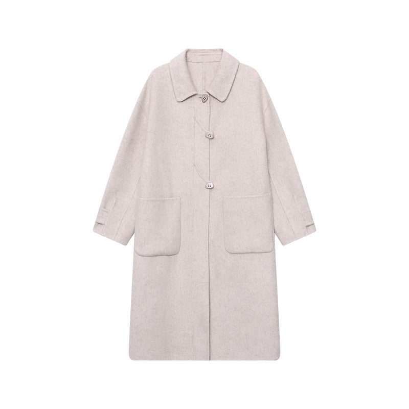 Damen Übergangsmantel Wolle Norvielle Elegantes Design