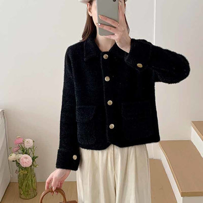 Damen Kurzjacke Norvielle Elegante Kuscheljacke
