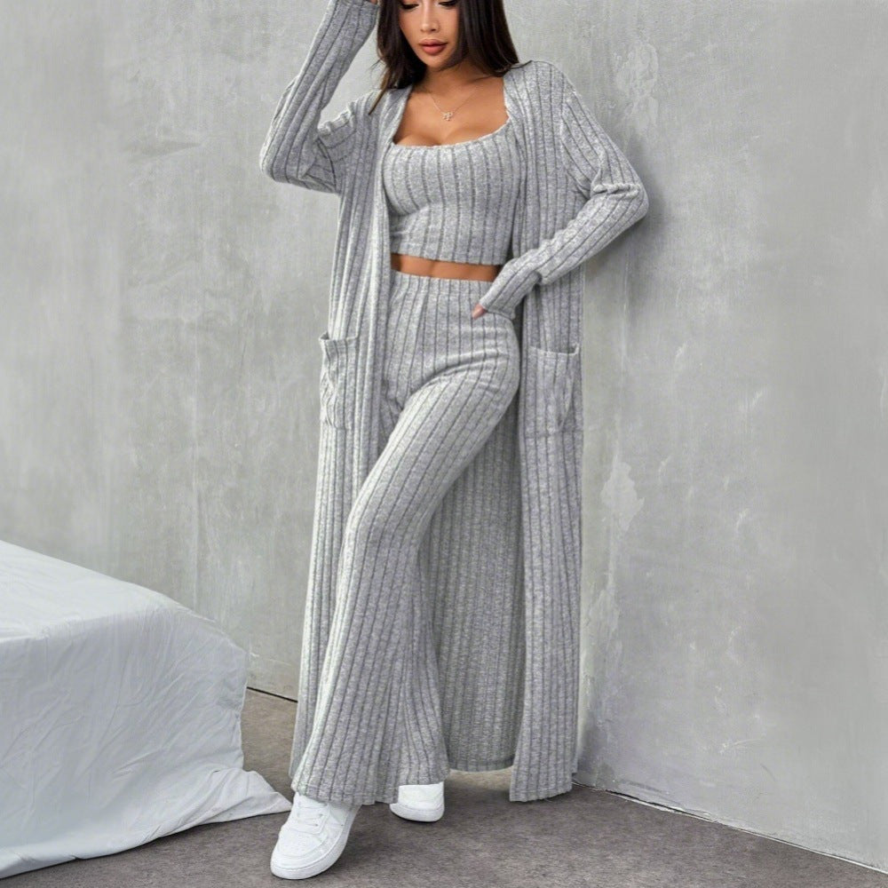 Damen Strickpullover Langärmlig Elegant Wickeldesign Norvielle